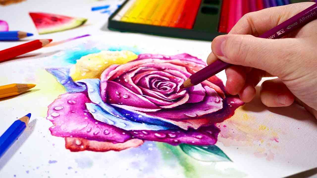 Pencil Drawing & Water Color