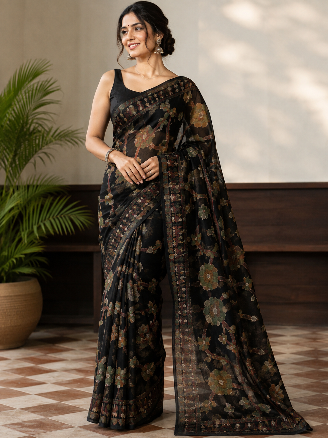 Print saree