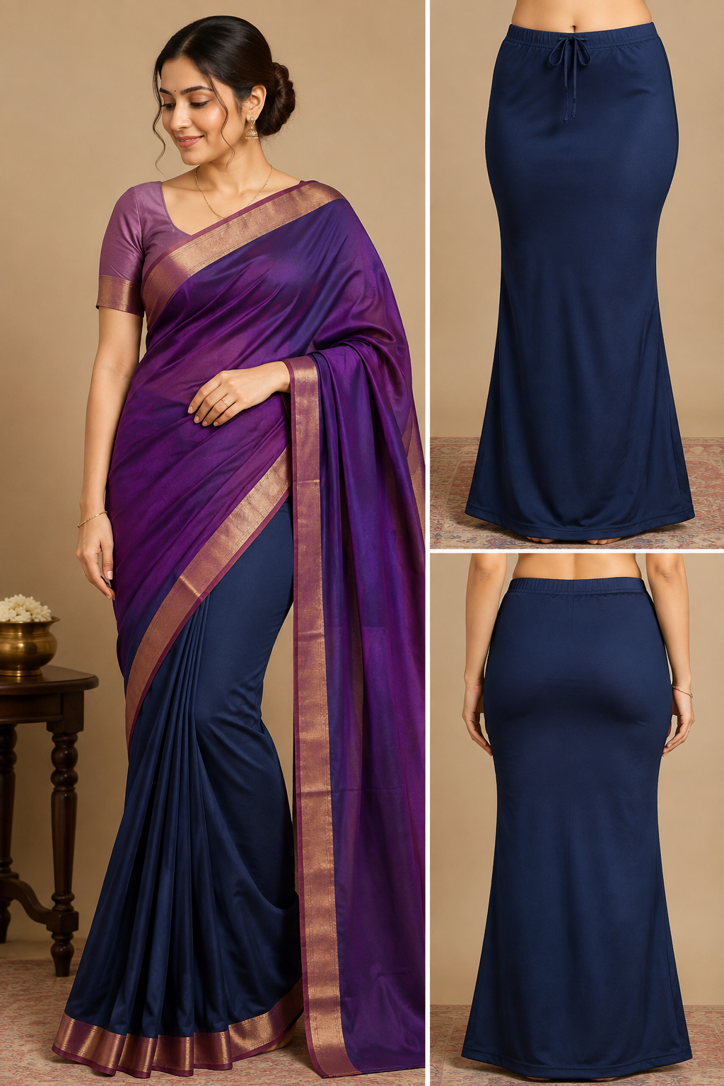 Saree shaper under skirt 
